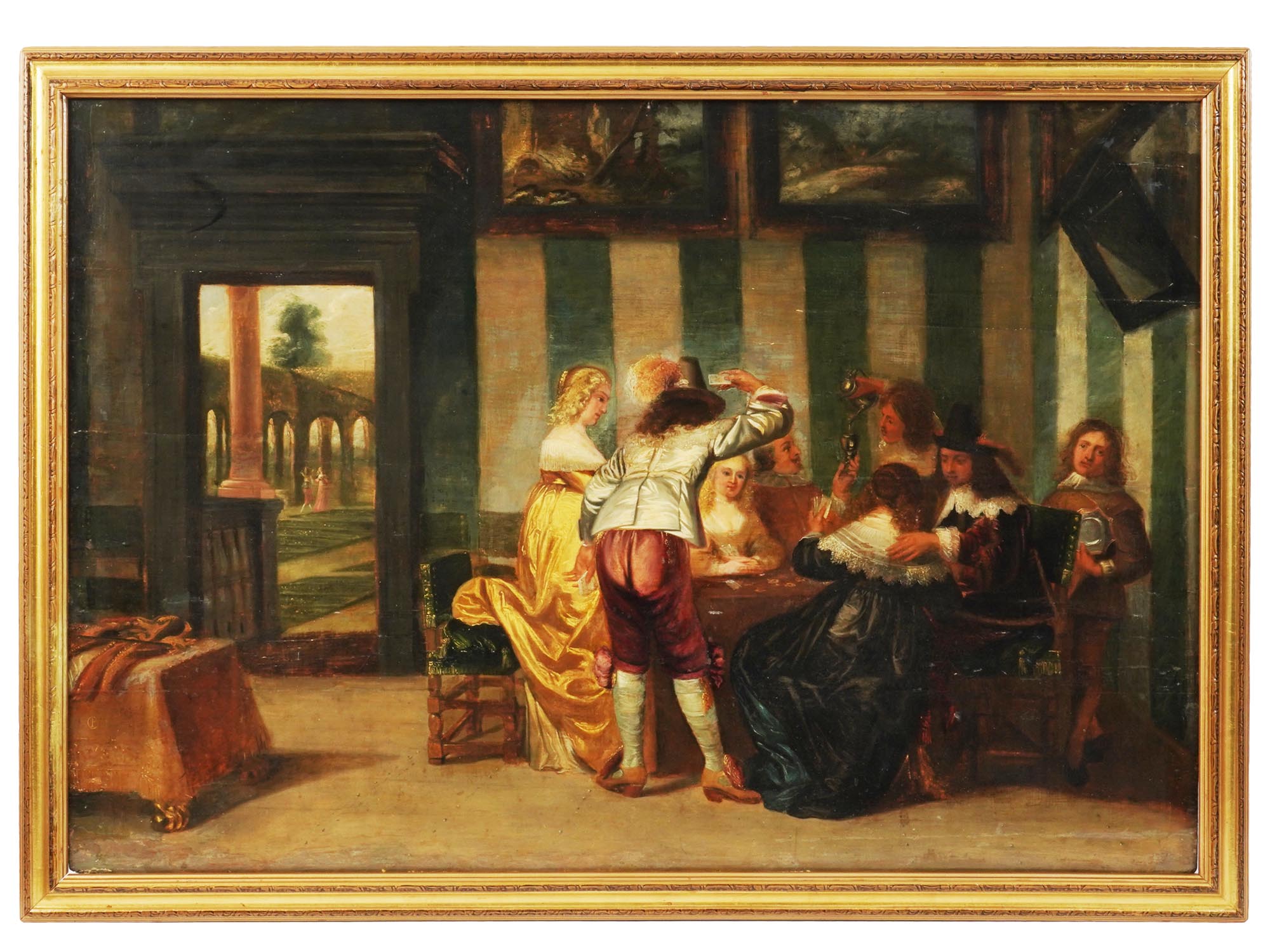 ANTIQUE DUTCH GENRE PAINTING BY PIETER CODDE PIC-0